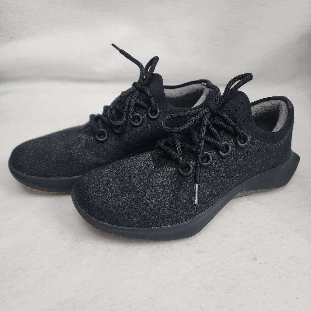 Allbirds Wool Dasher 2 Mizzles Men 10 Running Shoes Black Lace Up Athletic Shoes